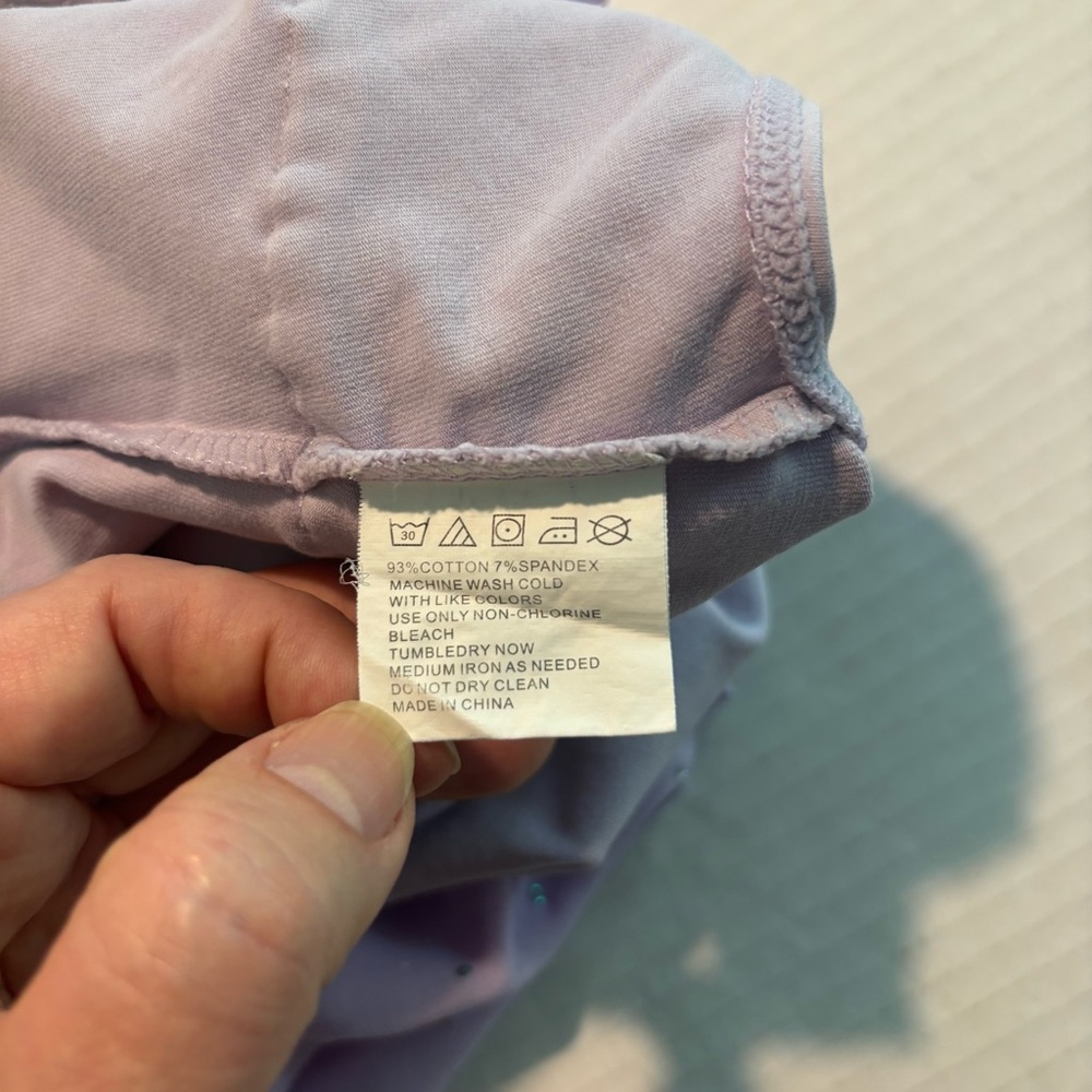 Dance Leotard Ruffle Sleeves Arshiner Ballet Dress Sparkly Purple Lilac 130/4-5 - Picture 7 of 8
